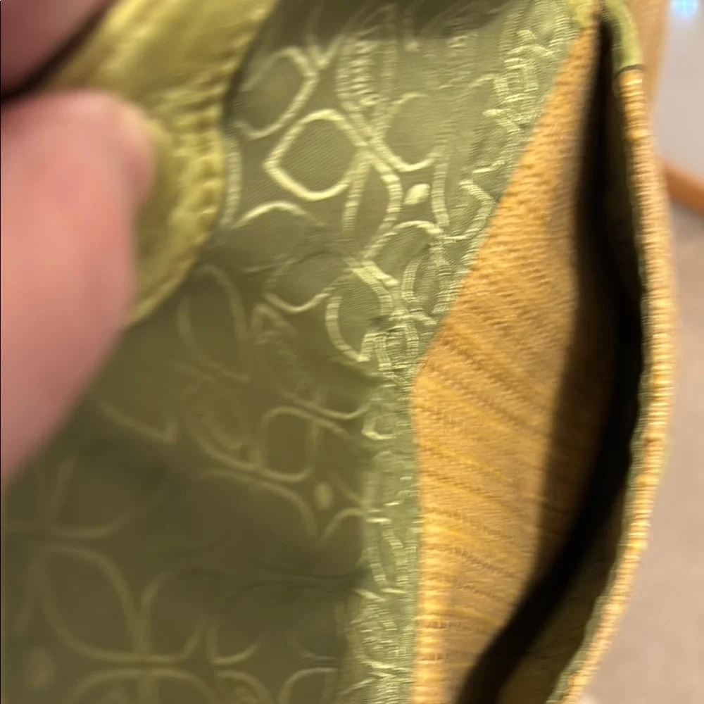 Fossil Yellow and Green Hobo Bag